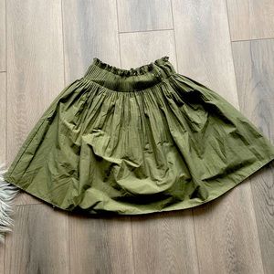 Green summer skirt